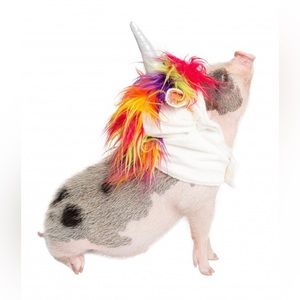 NIP Pet Krewe Pet Dog Pig Magical Unicorn Halloween Costume Neck size 13-32” XL